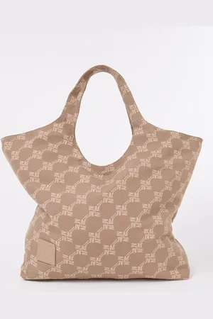Josh V Leonora shopper met logoprint