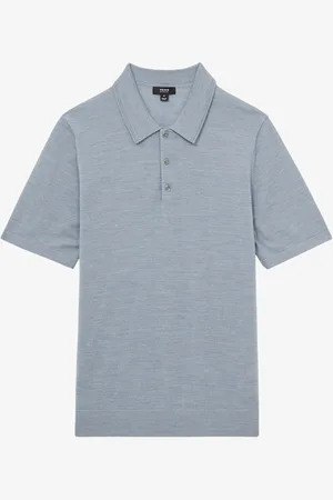 Reiss Manor regular fit polo van merino wol