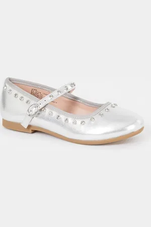 Steve Madden Jrea ballerina met metallic finish en strass