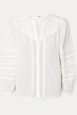 Bash Yilla semi-transparante blouse met pofmouw