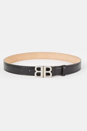 Balenciaga Riem van lamsleer met logo