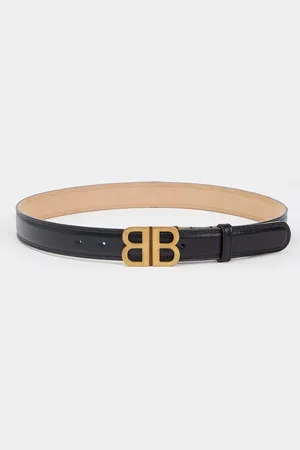 Balenciaga Riem van lamsleer met logo