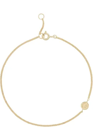 ANNA + NINA Smiley armband verguld