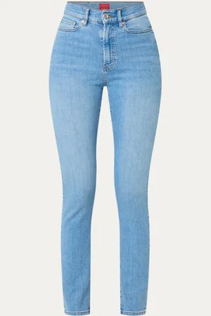 HUGO BOSS Girali high waist skinny jeans met lichte wassing