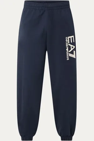 Emporio Armani Tapered fit joggingbroek met 3D logoprint