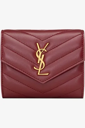 Saint Laurent Cassandre portemonnee van lamsleer