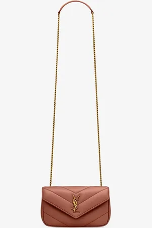 Saint Laurent Loulou Mini crossbodytas van lamsleer