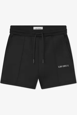 Les Deux Bailer wide fit korte joggingbroek met logoborduring