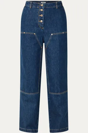 Sandro High waist wide leg jeans met donkere wassing