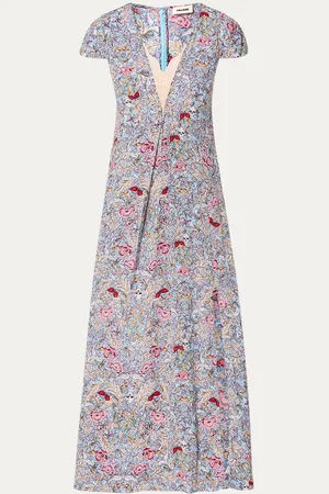 Zadig & Voltaire Ravir maxi tuniekjurk met details van kant