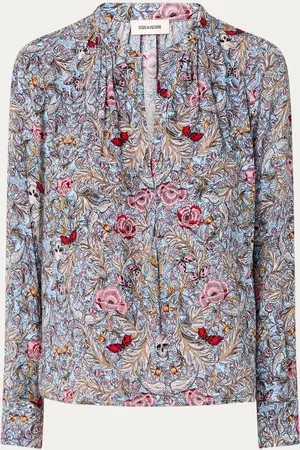 Zadig & Voltaire Tink tuniek met bloemenprint en V-hals