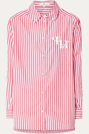 Fifth House Gardez blouse met streepprint en logoborduring