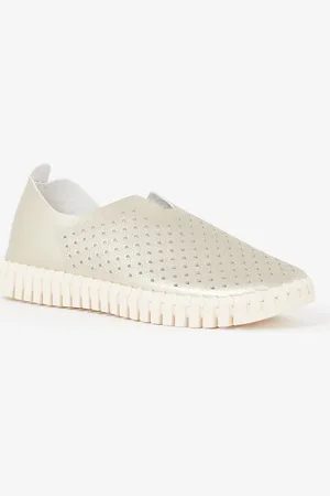 Ilse Jacobsen Tulip slip-on met metallic finish