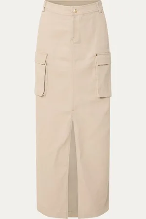 NIKKIE. Itu midi rok met opgestikte zakken