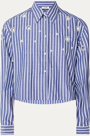 Sandro Blouse met opengewerkt detail en strass