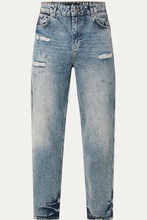 Represent Tapered jeans met destroyed afwerking