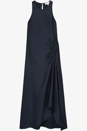 Reiss Anessa maxi jurk van satijn