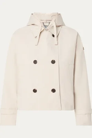 Moscow Double-breasted trenchcoat met afneembare capuchon