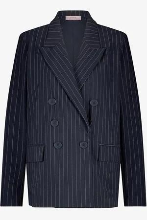 Studio Anneloes Avalon double-breasted blazer met krijtstreep