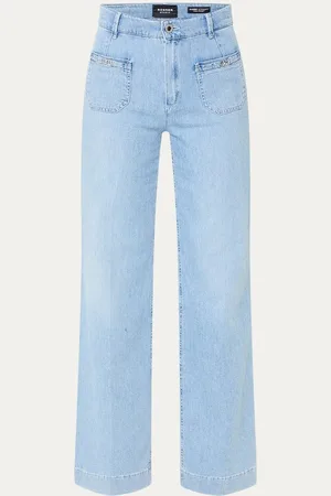 Rosner Audrey high waist straight leg jeans met opgestikte zakken
