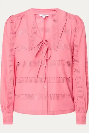 L.K. Bennett Lindy blouse met broderie