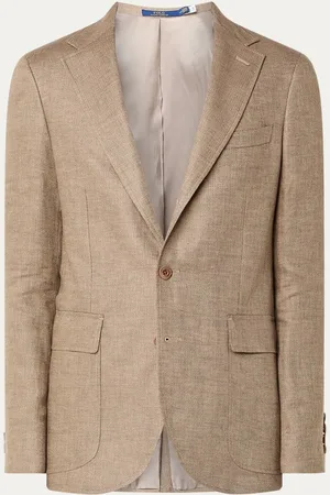 Ralph Lauren Regular fit colbert in linnenblend met opgestikte zakken