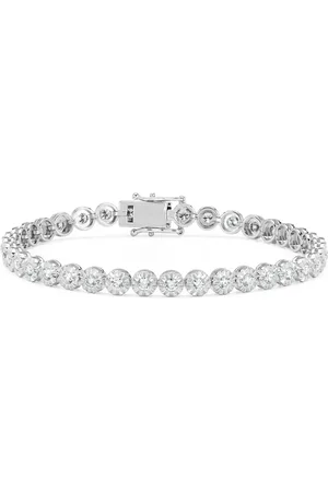 Diamond Point Witgouden armband, 1.90 ct diamant, Tennis bracelet