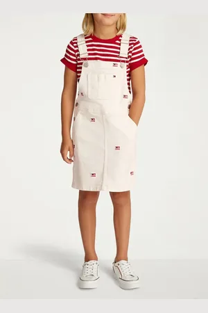 Tommy Hilfiger Tuinjurk van denim met borduring