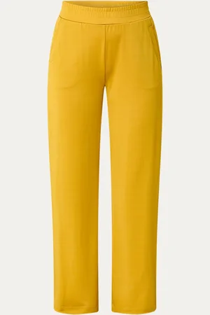 Expresso High waist loose fit pantalon van jersey met steekzakken