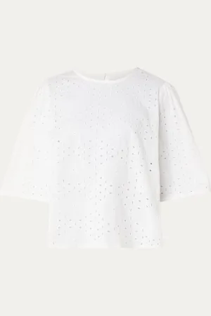 Modstrom Miso top van biologisch katoen met broderie