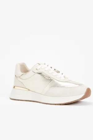 Dune Emotion sneaker met suède details