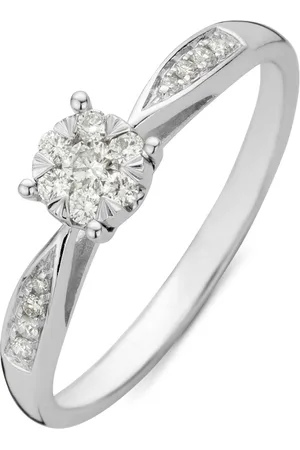 Diamond Point Witgouden ring, 0.20 ct diamant, Enchanted