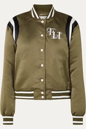Fifth House Ashton gewatteerd baseball jack met logo- en backprint