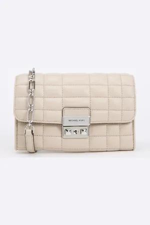 Michael Kors Tribeco crossbodytas van leer met quilt patroon