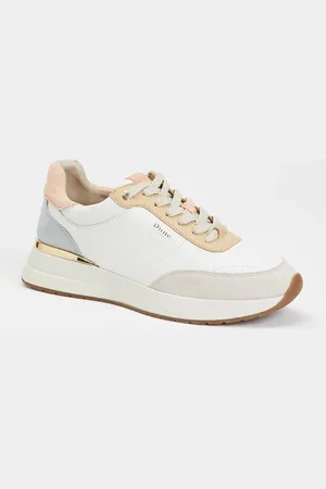 Dune Emotion sneaker met suède details