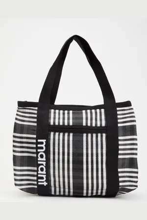 Isabel Marant Darwen shopper met ruitdessin en logo