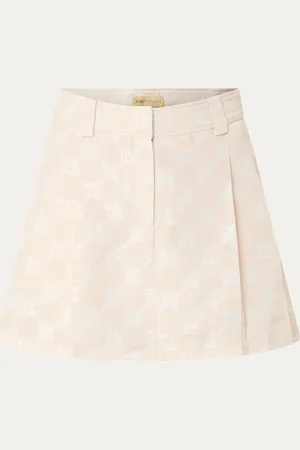 Josh V Nena mini broekrok met persplooi en logoprint