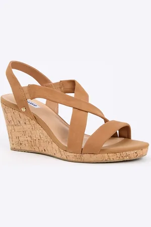 Dune Wide Fit Kami sleehak van leer