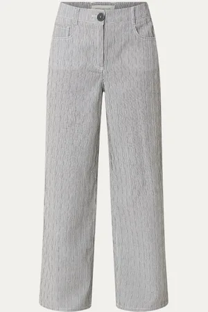 Copenhagen Muse Chemily high waist straight fit broek met streepprint