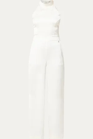 HUGO BOSS Ketania straight fit jumpsuit van satijn