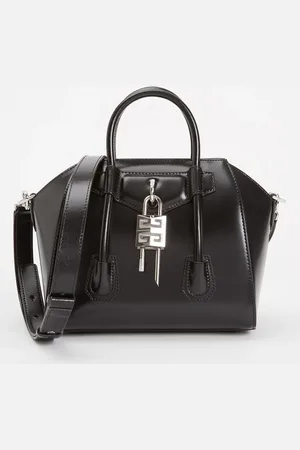 Givenchy Antigona Lock handtas van leer met afneembare schouderriem