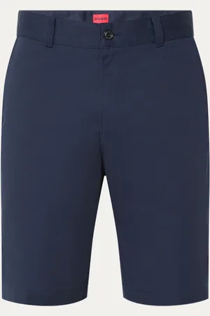 HUGO BOSS Darik straight fit korte chino met steekzakken