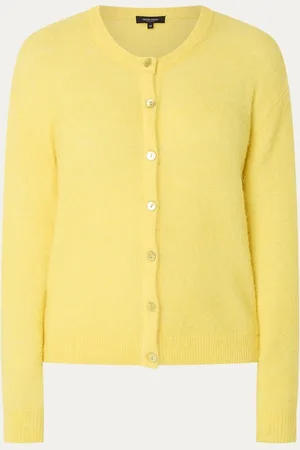 Claudia Sträter Fijngebreid vest in alpaca wolblend