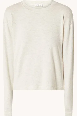 American Vintage Ypawoodd longsleeve met gemêleerd dessin