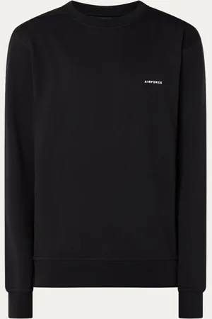 Airforce Sweater van biologisch katoen met logo