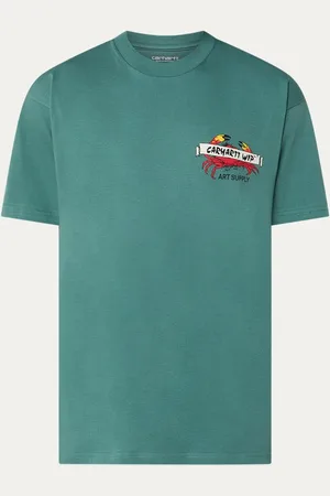 Carhartt Crab T-shirt van biologisch katoen met logo- en backprint
