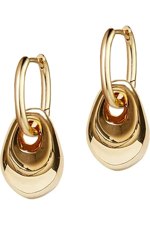 Anni Lu Golden Pebble oorringen verguld