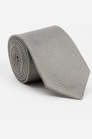 HUGO BOSS Stropdas in zijdeblend met microdessin