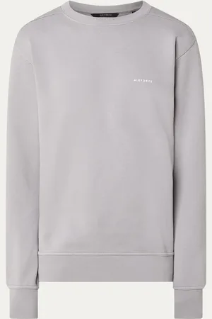 Airforce Sweater van biologisch katoen met logo