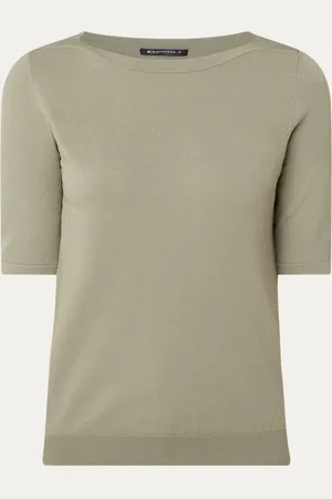 Expresso Fijngebreide pullover met boothals